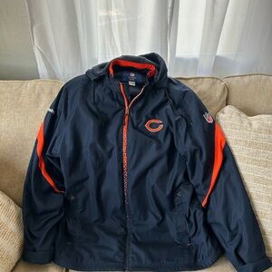 Chicago Bears Reebok On Field Hooded Jacket Size XLarge